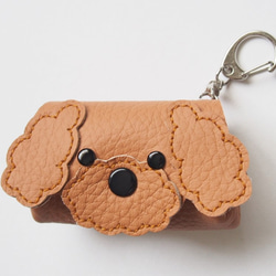トイプードル ミニポーチ キーホルダー ※カラー選択出来ます 2枚目の画像