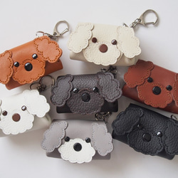 トイプードル ミニポーチ キーホルダー ※カラー選択出来ます 6枚目の画像