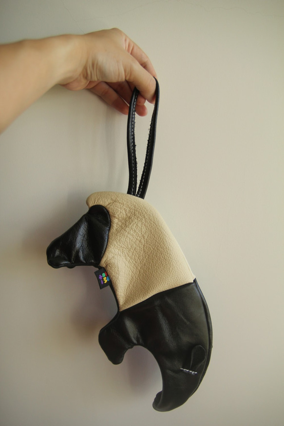 +zoom- 馬來貘造型筆袋、置物袋、化妝包 - 真皮 第4張的照片