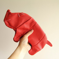 +zoom- 犀牛造型筆袋、化妝包、置物袋 - 牛皮 第1張的照片