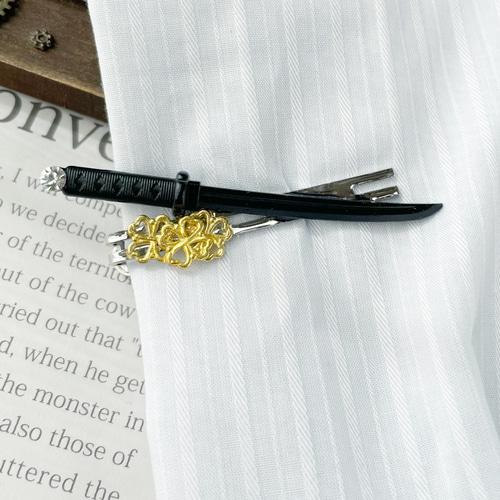 日本刀のネクタイピン(弐・改) タイピン・カフス hatuharu