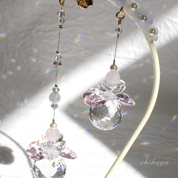 スワロフスキークリスタルサンキャッチャー 20mm ツインボール