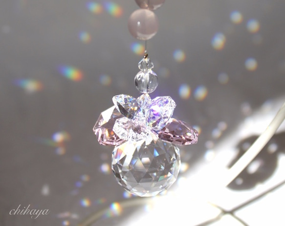 最新のデザイン サンキャッチャー♡ハンドメイド「スワロフスキー✧︎ロザリン その他