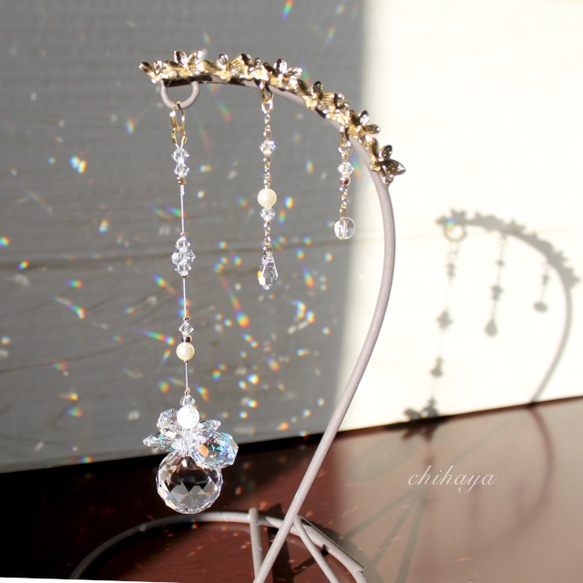 スワロフスキー クリスタル置物 ハープ スワロフスキー Swarovski