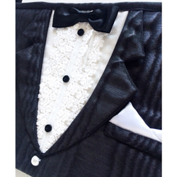 I ♥︎ tuxedo clutch bag (black)☆送料無料☆ 2枚目の画像