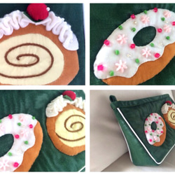 I ♥︎ cakes pouch(green) 5枚目の画像