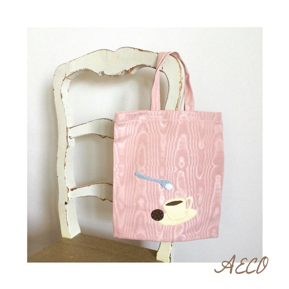 SALE★お茶の時間 bag (ピンク) 1枚目の画像