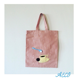 SALE★お茶の時間 bag (ピンク) 2枚目の画像