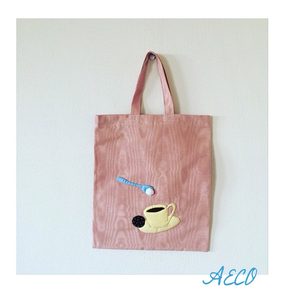 SALE★お茶の時間 bag (ピンク) 2枚目の画像