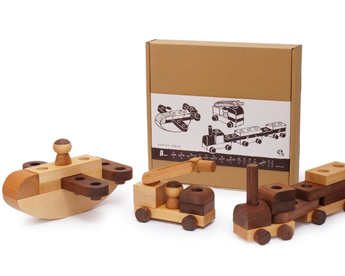 テイクジー・ブロック【色んな車が作れる木のブロックセット】お部屋を