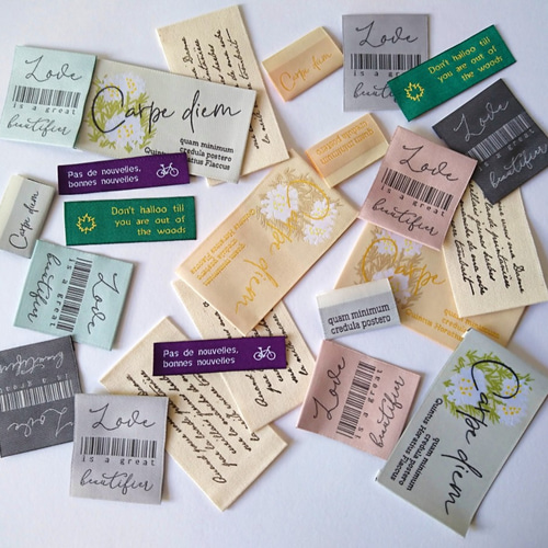 数量限定】織りネーム・ピスネームミックス2 刺繍タグ ワッペン