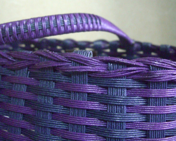 紫紺のかごバッグ 6枚目の画像