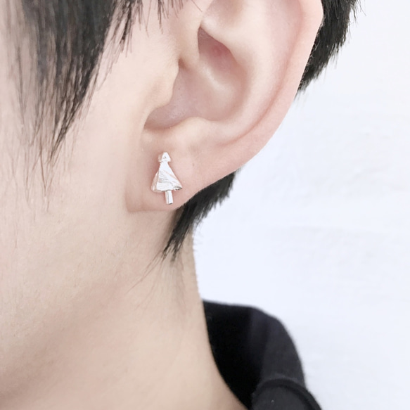 Tree Earring▪ 小樹耳針 ▪ 純銀耳環 ▪ 第2張的照片