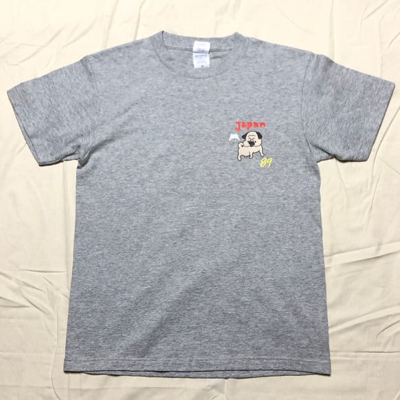 オーダー作品　パグちゃんTシャツ 2枚目の画像