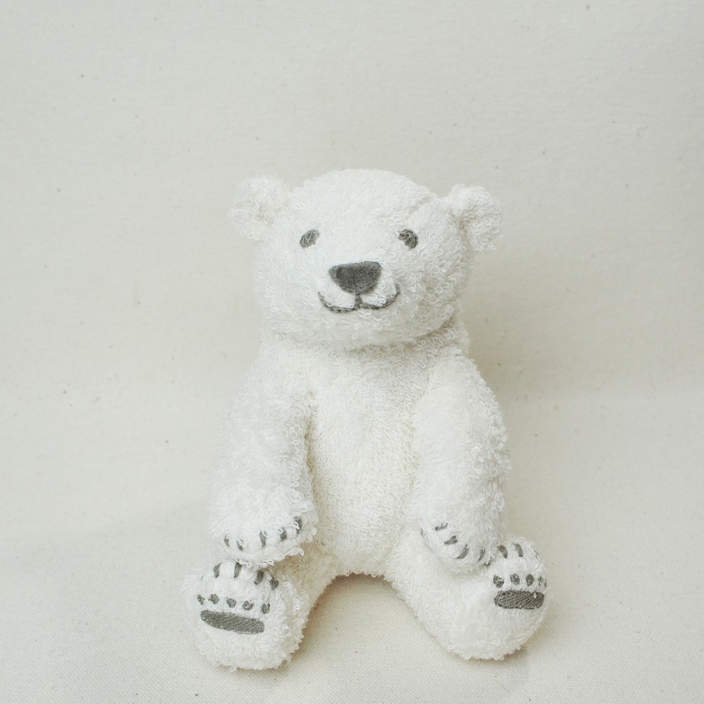 オーガニックコットン ホッキョクグマのぬいぐるみ 【こぐま】