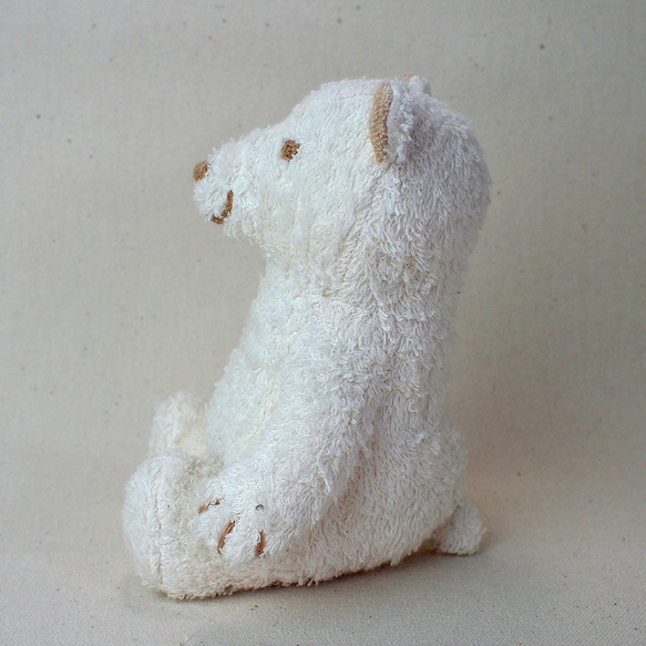 オーガニックコットンくまのぬいぐるみSサイズ 3枚目の画像