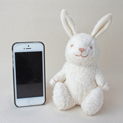 オーガニックコットンうさぎのぬいぐるみMサイズ 5枚目の画像