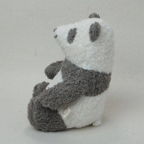 オーガニックコットン草木染めパンダのぬいぐるみミニサイズ