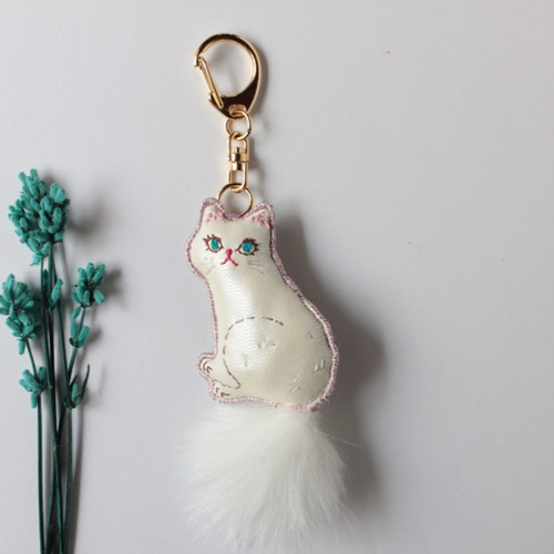 花束♡白猫ちゃん♡パーツやチャームに♪