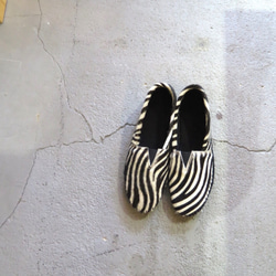 Zebra Harako WOMEN&#39;S Cowfer Slip-on 第3張的照片