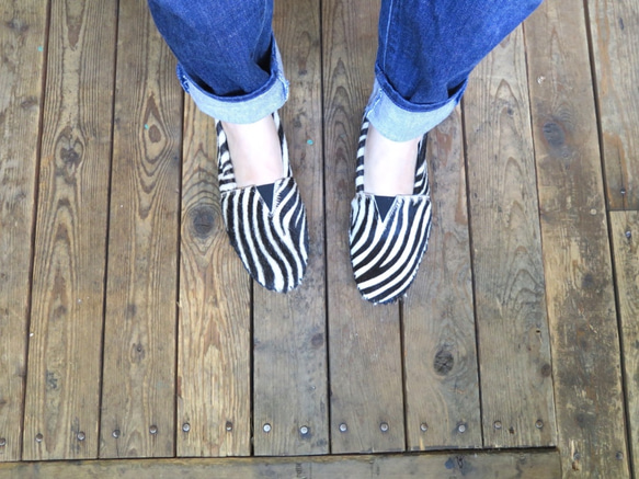 Zebra Harako WOMEN&#39;S Cowfer Slip-on 第5張的照片