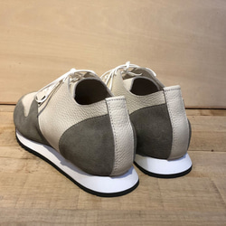 西宮運動鞋AIZEN灰白x絨面革，在旭廣播“ LIFE”上亮相 第5張的照片