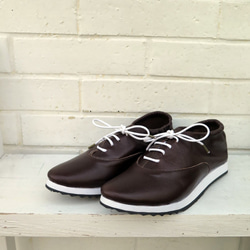 親子Corde可製作Manish運動鞋深棕色21-26厘米MADE IN Nishinomiya EMA 第2張的照片