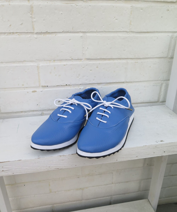 Manish運動鞋淺藍色21-26cm MADE IN Nishinomiya EMA 第7張的照片