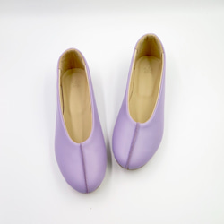 春季特價成人可愛的petanko鞋柔軟包裹腳comame高跟鞋成人紫色 第1張的照片
