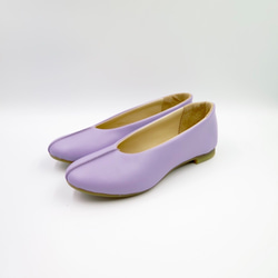 春季特價成人可愛的petanko鞋柔軟包裹腳comame高跟鞋成人紫色 第2張的照片