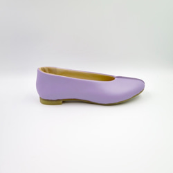 春季特價成人可愛的petanko鞋柔軟包裹腳comame高跟鞋成人紫色 第3張的照片