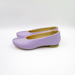春季特價成人可愛的petanko鞋柔軟包裹腳comame高跟鞋成人紫色 第4張的照片