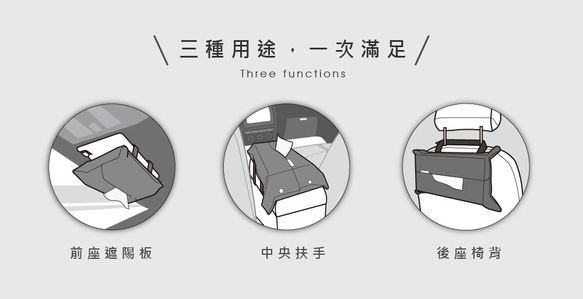 車載三用面紙套 第10張的照片