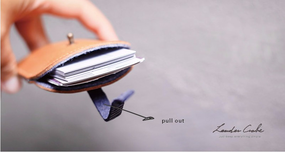 本革製トースト式名刺入れ 3枚目の画像