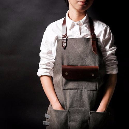名入れ無料】オイルワックスレザー手作りワークエプロン（ベルトタイプ