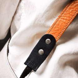 【icleaXbag】handmade working apron(cross-back strap)DG01N 5枚目の画像