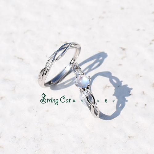 ISETAN マーキースカット ラピスラズリ ムーンストーン リング ISETAN