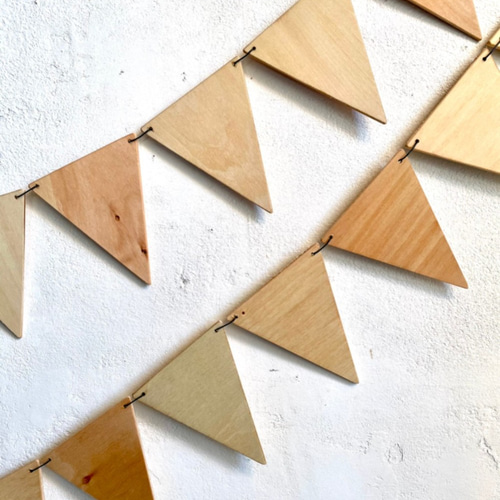 木のガーランド・クリアー《オーダー文字もお入れします》 木製