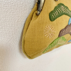 松のミニバッグ(からし色） 3枚目の画像