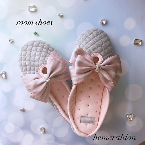 ✨♥おりぼんストライプスリッパ✨♥ 【公式通販】