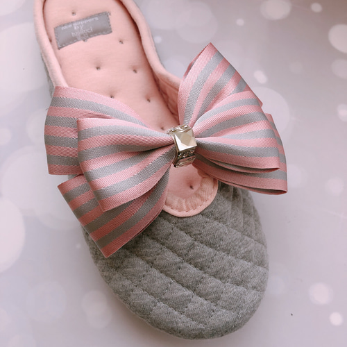 ✨♥おりぼんストライプスリッパ✨♥ 【公式通販】