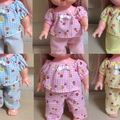 ドール用いちごチェック柄パジャマ おもちゃ・人形 doll 通販 5757740