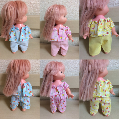 ドール用いちごチェック柄パジャマ おもちゃ・人形 doll 通販 5757740