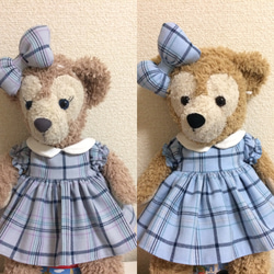 さんぱつ　ダッフィー シェリーメイ ぬいぐるみ、コスチュームのみS ダッフィー＆シェリーメイ カラーセーラー コスチュームセット