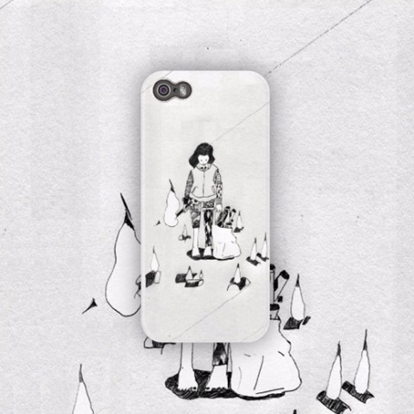 Line（pencil on paper / 2012）phone case 第1張的照片