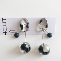 pin earring【black】 3枚目の画像