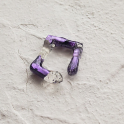 ear cuff【金沢箔/purple】 1枚目の画像