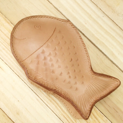 サニー＆輝くおいしい焼き革のファスナー財布小さな化粧ポーチ 4枚目の画像