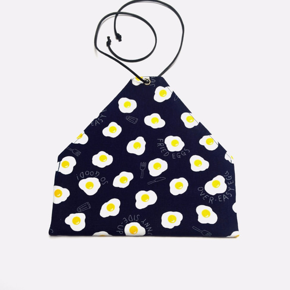 Sunny- side- up egg Cutlery bag / Pen storage bag Hand-made 4枚目の画像