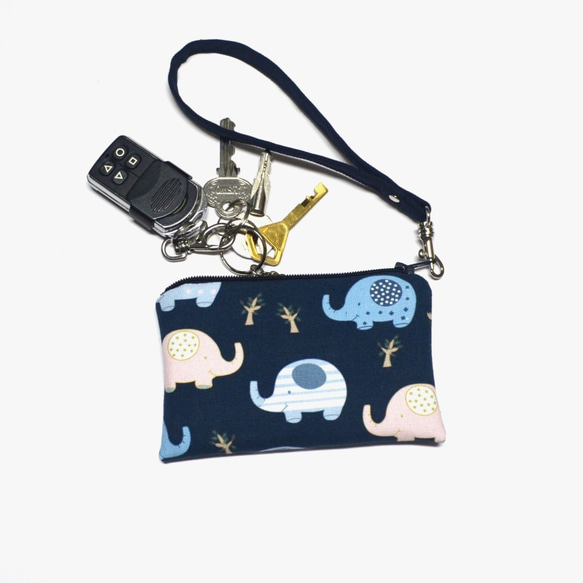 Colorful elephant Zipper Key Chain Wallet • Coin Wallet 6枚目の画像